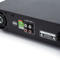 Yüksek kaliteli J12D 120W 2 bölgeli 4-16 70V 100V Metal Güç Amplifikatörü, FM USB özellikli