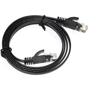 XXD OEM 1ft 12in longitud diferente Cable de conexión de red súper suave pasar prueba de canal CAT5e Cat6 RJ45 cable Ethernet plano colorido