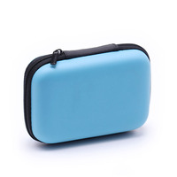 Boîte de rangement pour écouteurs, chargeur, câble, en plastique EVA, logo de marque personnalisé, robuste, 12 cm, pour le rangement de petits objets