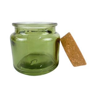 Tapón de Botella de Vidrio Transparente Color Ámbar Verde con Corcho Antiderrames para Botellas - Product Image 4