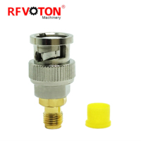 Conector Adaptador de Latón de Fábrica, Macho SMA a Macho BNC, Compatible con Cámaras RF SDI HD-SDI CCTV para Conectores