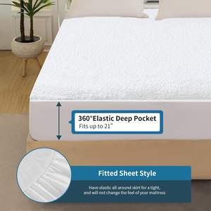 <span class=keywords><strong>Housse</strong></span> <span class=keywords><strong>de</strong></span> <span class=keywords><strong>matelas</strong></span> à ressorts ensachés en bambou Jacquard imperméable à l'eau <span class=keywords><strong>drap</strong></span> <span class=keywords><strong>de</strong></span> lit protège-<span class=keywords><strong>matelas</strong></span> pour hôtel maison - Product Image 3