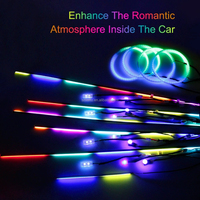 Kit d'éclairage LED 22 en 1 Dream Color RGB Dynamic Car Interior Light sans fil APP Control Ambient Atmosphere pour voiture