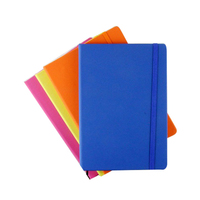 Dameron progo — carnets en cuir A5, carnet de notes couleurs orange, bleu, jaune, oem, avec logo doré en relief