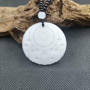 新款批发水晶彩色水晶幸运太极龙吊坠观音项链关公笑佛礼品风水 - Product Image 6