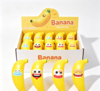 Jouet banane géant souple et extensible en TPR, avec visage amusant, anti-stress, jouet sensoriel pour cadeaux de fête