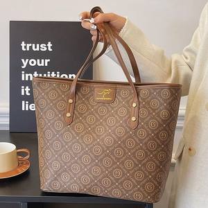 Bolso de mano Vintage minimalista para mujer, recién llegado, a la moda, texturizado, de gran capacidad, de lujo, con estampado de letras, bolso de hombro - Product Image 5