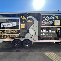 2025 nouveau camion de nourriture de conception avec la cuisine complète équipée café Pizza remorques de nourriture chariot de crème glacée remorque de nourriture pour les états-unis