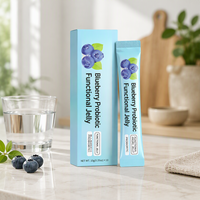 Complément alimentaire en bâtonnets de gelée probiotique à la saveur de myrtille, marque privée, personnalisé, pour adultes