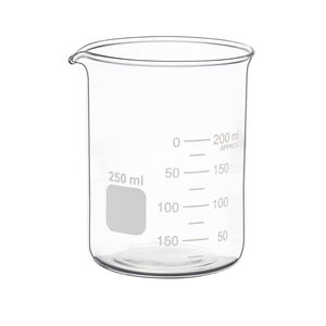 Vaso de vidrio de laboratorio Tall Form boro 3,3 vaso de precipitados transparente de pared gruesa de 200ml - Product Image 1