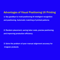 Impresora de inyección de tinta plana digital UV 6090 de grado industrial con posicionamiento visual para prendas y materiales flexibles/huevos, con pantalla táctil
