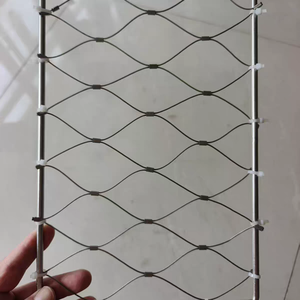 2025 Nueva lámpara de Torre Certificación de red de seguridad anticaída cerca tejida Flexible acero inoxidable 316 corte de malla de cuerda de alambre disponible - Product Image 3
