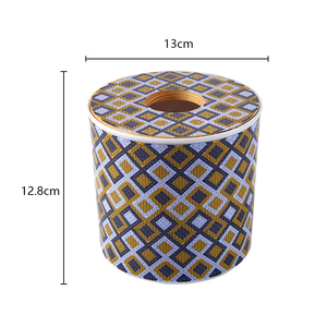 Bán Buôn 5D Sơn Kim Cương Xi Lanh Mô Hộp DIY Điểm Kim Cương Màu Xanh Và Trắng Sứ Mô Hình Đồ Nội Thất Nhà Trang Trí - Product Image 5