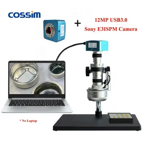 Mikroskop Industri Elektronik HD Stereo Monokuler 3D, Mikroskop Digital untuk Industri