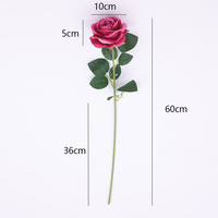 Bunga Mawar Sutra Valentine, Mawar Buatan Grosir untuk Dekorasi Pernikahan, Centerpiece Bunga Buatan, Rangkaian Bunga