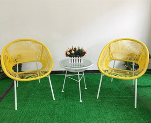 3 unids playa jardín Muebles silla/al aire libre muebles de mimbre de café/redonda sólida de mimbre de ocio <span class=keywords><strong>del</strong></span> sofá/ - Product Image 1