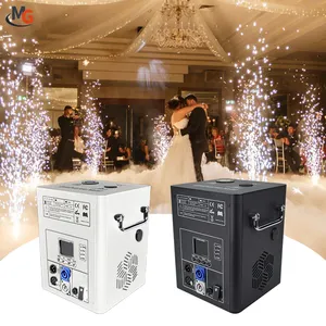 Mglight 750W DMX Stage Fireworks Interior Exterior Bengalas eléctricas LCD Máquina de chispa fría para escenario de boda