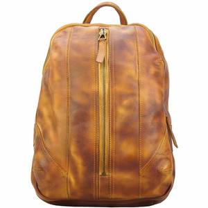 Designer Inspired Handmade Leather <b>Backpack</b> Lightweight Stylish Daypack Featuring Multi <b>Compartment</b> Zipper Storage for Travel - Product Image 6