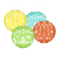 Lanternes en papier décoratives Xieli Vietnam Custom de 12 pouces pour les fêtes et les festivals