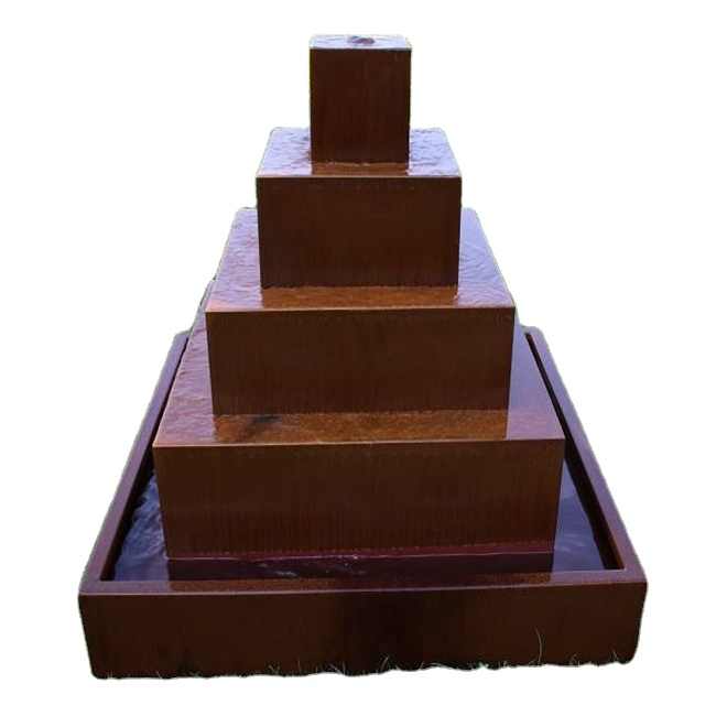 Chinese Style Modern Water Fountain Outdoor Retro  Exquisite Corten Waterfall for Garden Art Manufacturer