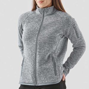 Chaqueta de lana polar ligera para mujer con cuello alto y chaqueta de lana suave personalizable ajustable para mujer - Product Image 5