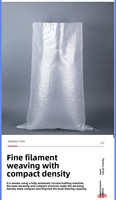 Sacs tissés transparents en PP pour l'emballage logistique, tailles personnalisables, pour le déménagement et le transport de riz et de farine