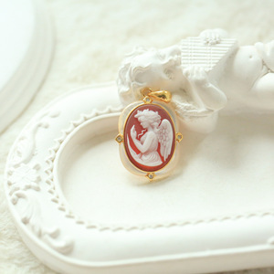 Colgante de Plata S925 con Incrustaciones de Ágata, Diseño <span class=keywords><strong>Camio</strong></span> en Relieve, Estilo Antiguo - Product Image 2