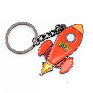 Factory Price Custom logo Sports KeyChains Metal Soft Enamel logo <strong>Keychain</strong> - Product Image 5
