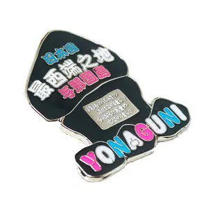Personalized Nickel Custom Yonaguni Scenic Spots Souvenir Soft Enamel Pin Japan Western Island Badge Brooch