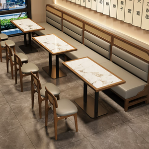 Muebles de <span class=keywords><strong>Restaurante</strong></span> de Diseño Moderno, Mesas <span class=keywords><strong>y</strong></span> Sillas para Cafetería, Juego de Muebles de Sofá para <span class=keywords><strong>Restaurante</strong></span> de Comida Rápida - Product Image 3