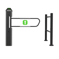 Barrière pivotante en acrylique de qualité supérieure avec capteur et finition effet verre pour usage commercial de luxe