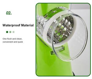 Formaggio rotante grattugia grattugia da cucina grattugia per verdure affettatrice con 3 lame a tamburo a taglio rapido trituratore di formaggio per verdure e noci - Product Image 4