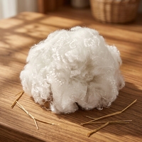 Fibre de polyester vierge 100% en vrac, matériau de rembourrage, matière première textile