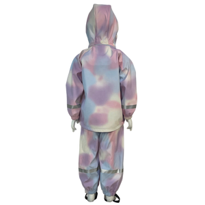 Completo Impermeabile da <span class=keywords><strong>Bambina</strong></span> con Giacca a Righe Riflettenti e Pantaloni con Cintura - Product Image 5