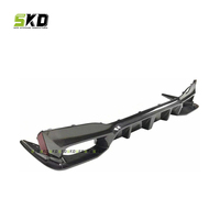 Diffuseur arrière en fibre de carbone sèche style design 3D pour BMW Série 5 G30 17-ON, pour diffuseur de voiture BMW G30