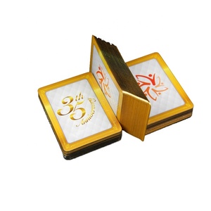 WJPC-Bonne Qualité Or Cartes De Poker En Gros Cartes À Jouer Dorées - Product Image 6