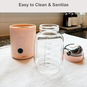 Chauffe-biberons portables rechargeables 37-55°C, chauffage rapide et décongélation du lait et de l'eau, chauffe-biberons électriques sans fil pour l'extérieur - Product Image 4