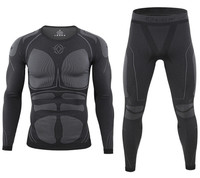 Sous-vêtements thermiques tactiques sans couture ESDY Sports Compression Function, longs et fonctionnels