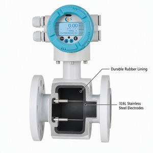 เครื่องวัดอัตราการไหล CXLD DN150 PN16, ยางหุ้ม 316L อิเล็กโทรด RS485 Modbus เซ็นเซอร์วัดการไหล - Product Image 4