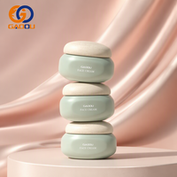 Set Kemasan Kosmetik Krim Mewah 30g 50g, Set Perawatan Kulit Kaca Buram, Botol Pipet dengan Tutup Bola, Pipet Serum