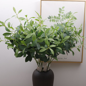 Ramas de Olivo Artificiales, 10 Ramas de 95 cm de Altura, Flores de Seda de Simulación, Decoración de Interiores, Accesorios para Bodas, Decoración del Hogar - Product Image 1