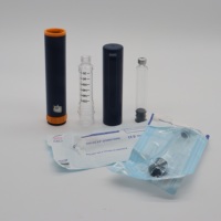 NOUVEAU Flacon en verre neutre stérile pharmaceutique mat de 1 ml/1,8 ml/3 ml/4 ml avec bouchon couronne, emballage sérigraphié
