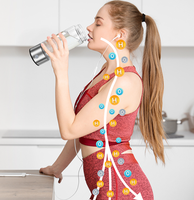 Machine portable d'ionisation d'eau hydrogénée, bouteille d'eau hydrogénée à chargement USB, gobelet en verre pour eau riche en hydrogène, pour la maison et les voyages