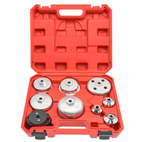 Jeu de 9 clés à filtre à huile en acier pour Volkswagen Audi Mercedes-Benz BMW Land Rover (type coupelle et type bouchon) - MT-Tools