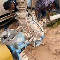 Pompe de dragage à sable et gravier de rivière mini-jet de 40 ch, 10 pouces, transfert de boue, 4 pouces, 5 pouces, 6 pouces avec moteur diesel