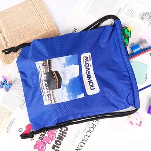 <b>Waterproof</b> Eco-Friendly Nylon Drawstring <b>Bag</b> with Custom Logo for Sport <b>Swim</b> and Workout - Product Image 1