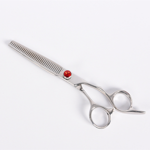 6.5インチ日本SUS440CヘアカットはさみはさみHK81プロ大型理髪サロン美容工場ファットブレードジュエルスクリュー - Product Image 4
