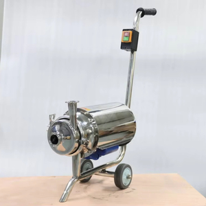 0.75KW 120V/60HZ Monophasé Sanitaire En Acier Inoxydable SS304 Tri Pince Pompe <span class=keywords><strong>À</strong></span> Lait Pompe Centrifuge Avec Chariot - Product Image 3