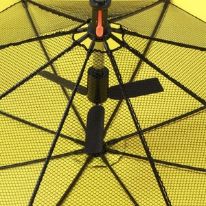 Hot Summer Sunny Day 23inch 8 Ribs Straight Manual Light Weight Mist Fan <b>Umbrella</b> with Net Protect for Business Gifts - Product Image 2