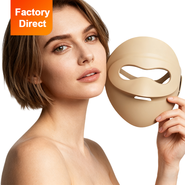 Redfy Handheld 3D LED Treatment Device Infrared Red Light Therapy Silicone Face Led Mask Beauty Instrument with US Plug